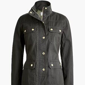 J.Crew Resin-coated twill field jacket - NWT